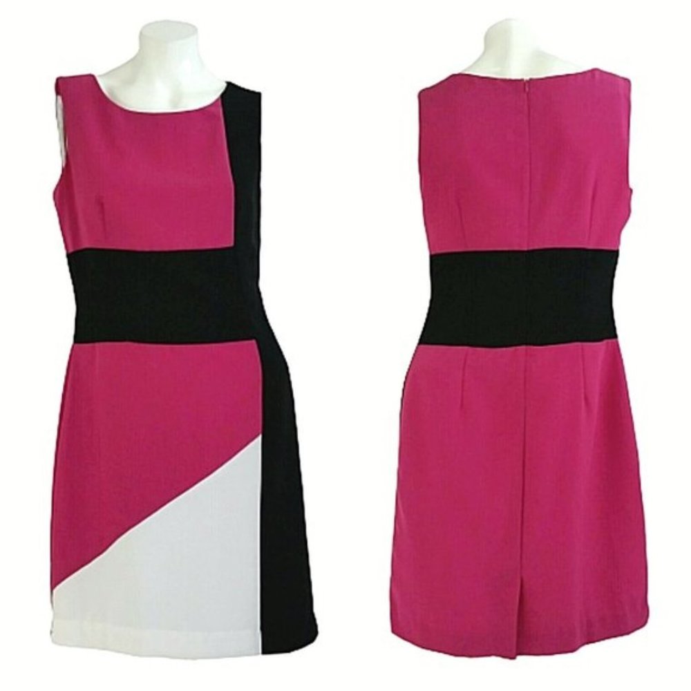Worthington Colorblock Sleeveless Sheath Dress